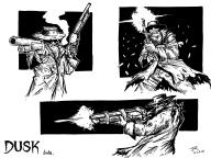 Studies assault character:duskdude_(dusk) dude gun machine rifle riviter series:dusk shotgun weapons // 1920x1440 // 472.6KB