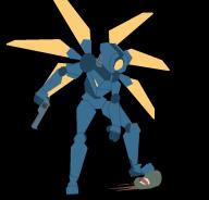 artist:Bionicdeathhugs character:v1_(ultrakill) series:ultrakill // 892x856 // 12.3KB